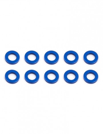 31382 team associated ballstud washers 55x10 mm blue aluminum