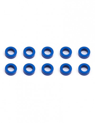 31383 team associated ballstud washers 55x20 mm blue aluminum