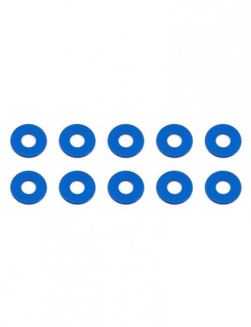 31384 team associated bulkhead washers 78x05 mm blue aluminum