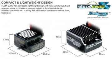 Muchmore FLETA Euro V2 Brushless ESC Black (ETS 2017/18) - ME-FLEV2