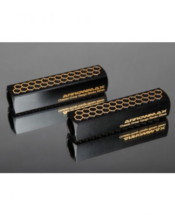 ARROWMAX AM-171055 Chassis Droop Gauge Blocks 20 MM Black Golden (2)