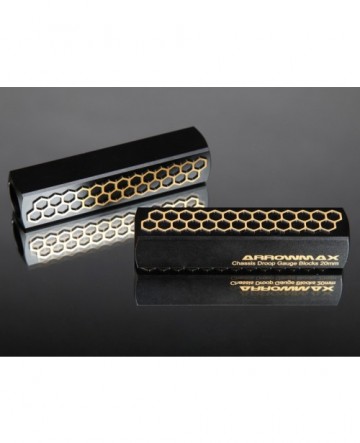 ARROWMAX AM-171055 Chassis Droop Gauge Blocks 20 MM Black Golden (2)