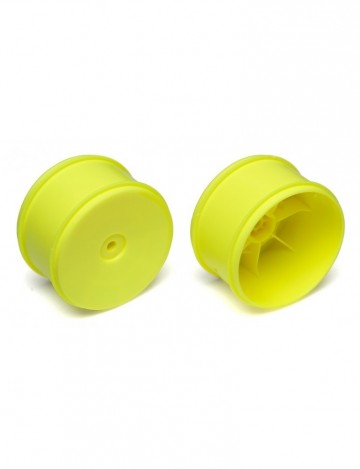 91571 team associated 61mm rear buggy wheels yellow
