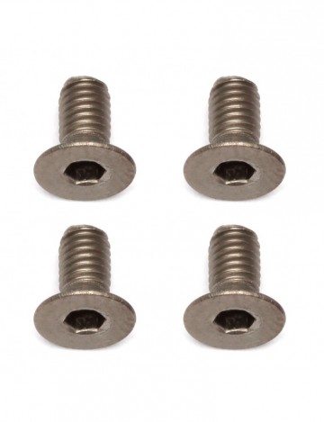 91591 team associated ft ti screws 3 x 6mm fhcs