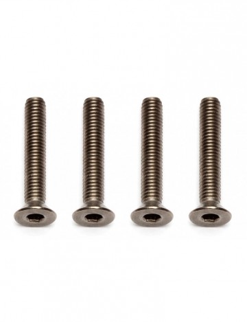 91597 team associated ft ti screws 3x18 mm fhcs
