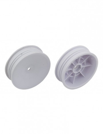 91757 team associated 2wd slim front wheels 22 12mm hex white