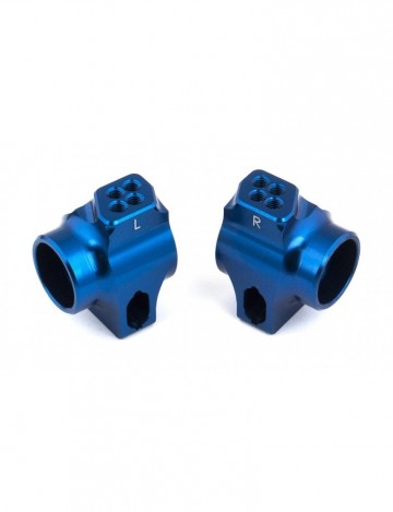 91760 team associated b6 ft blue aluminum rear hubs