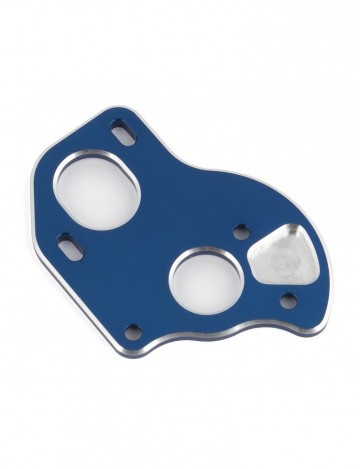 91795 team associated b61 laydown motor plate blue aluminum