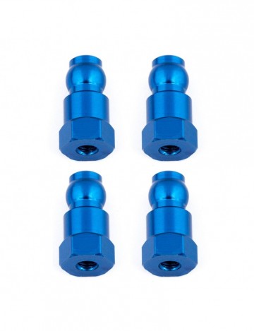 91817 team associated shock bushings 14 mm blue aluminum