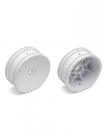 9690 team associated buggy front hex wheels white