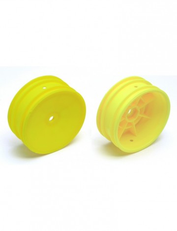 9691 team associated buggy front hex wheels yellow