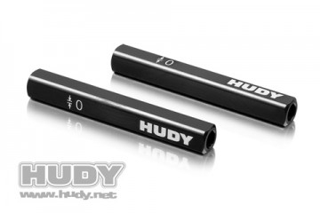 HUDY Chassis Droop Gauge Support Blocks (10 mm) For 1:10 (2) - H107702