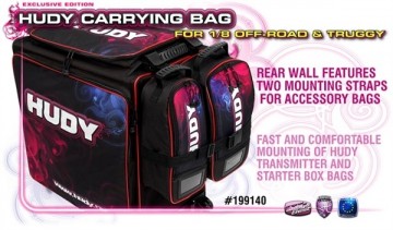 HUDY 1/8 Off-Road & Truggy Carrying Bag + Tool Bag - Exclusive Edition - H199140