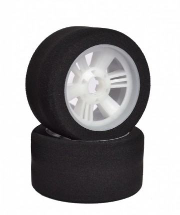 Ufra front tyres 1 8 white rim
